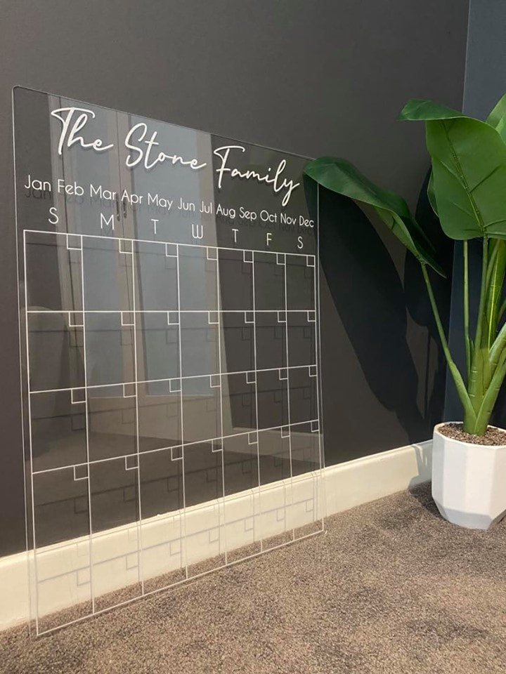 Acrylic planners