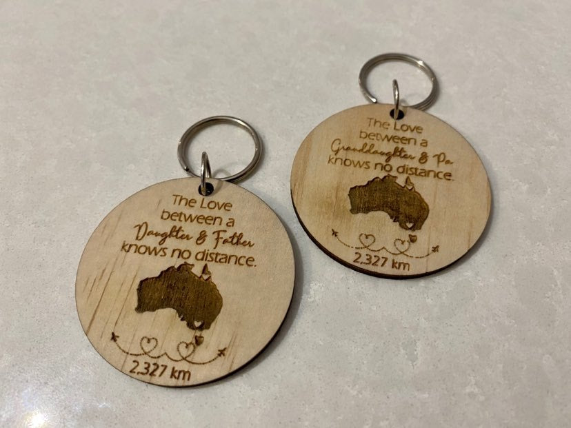 Distance key ring