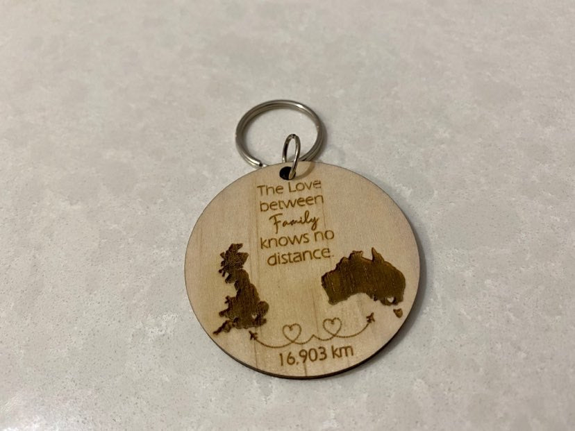 Distance key ring