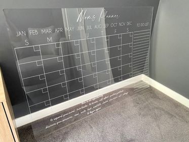Acrylic planners