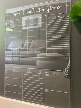 Acrylic planners