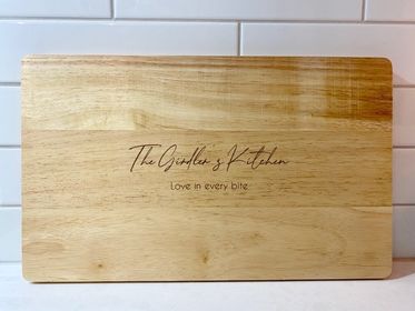 personliased gift chopping board