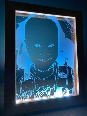 custom led photo frame