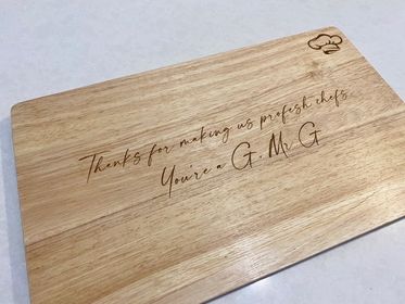 personalised engraved chopping board