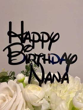 happy birthday nana cake topper