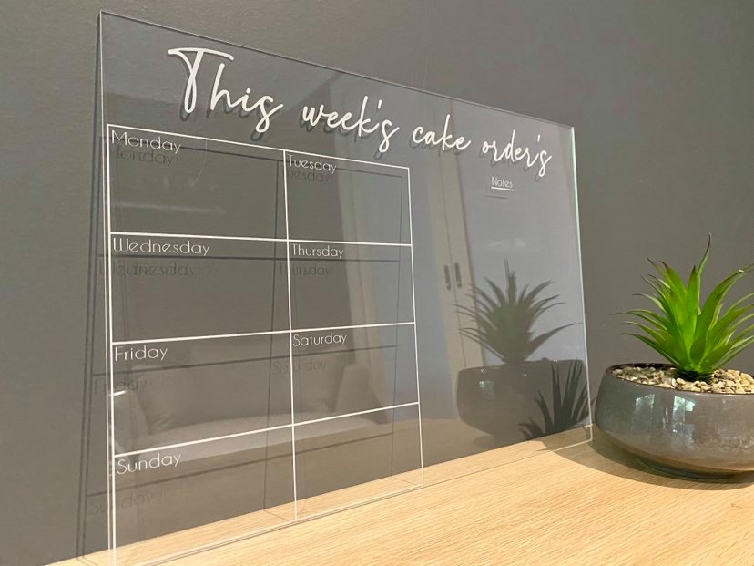 Acrylic planners