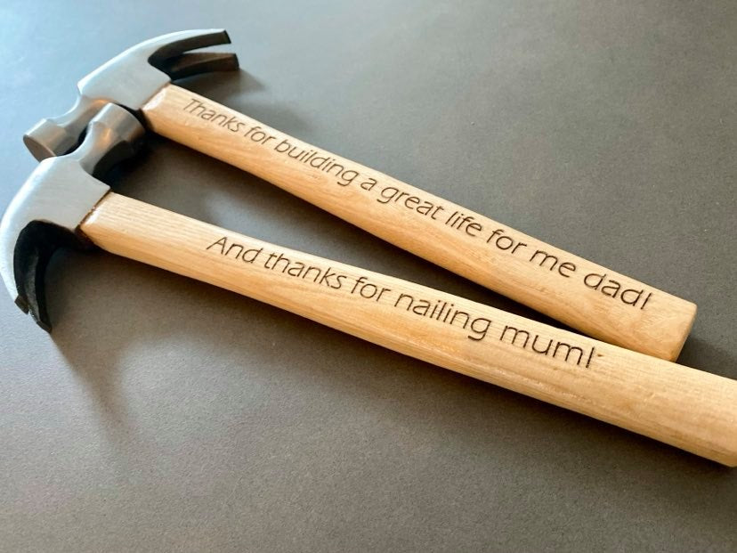 personalied engraved hammer melbourne