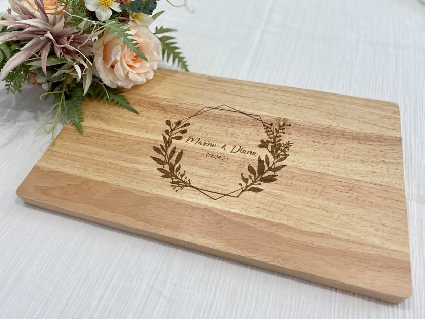 wedding gift chopping board