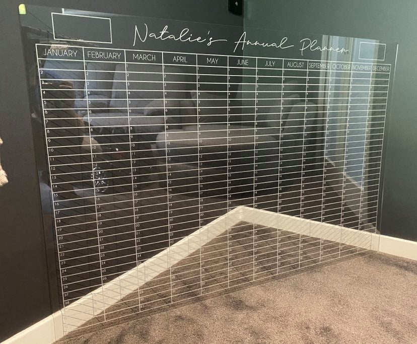 Acrylic planners