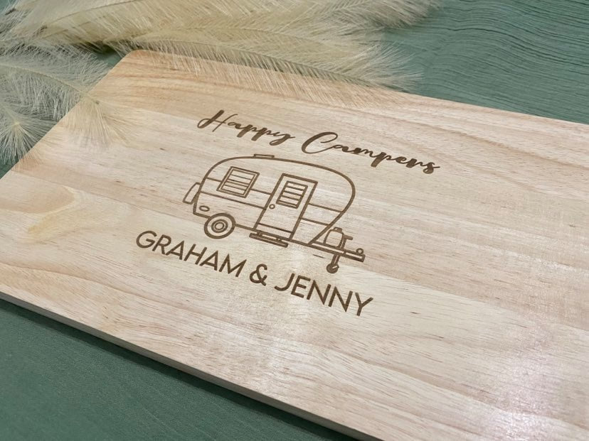  personalised camping chopping boards australia