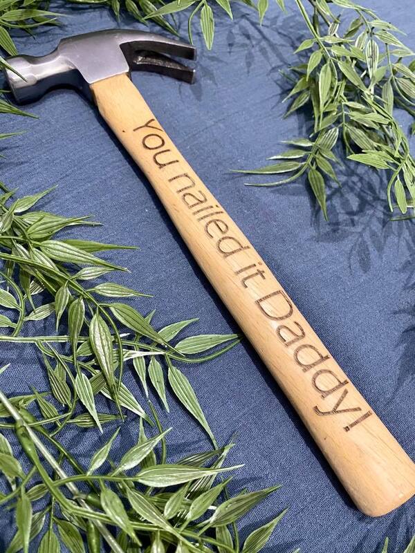 personalised engraved hammer 