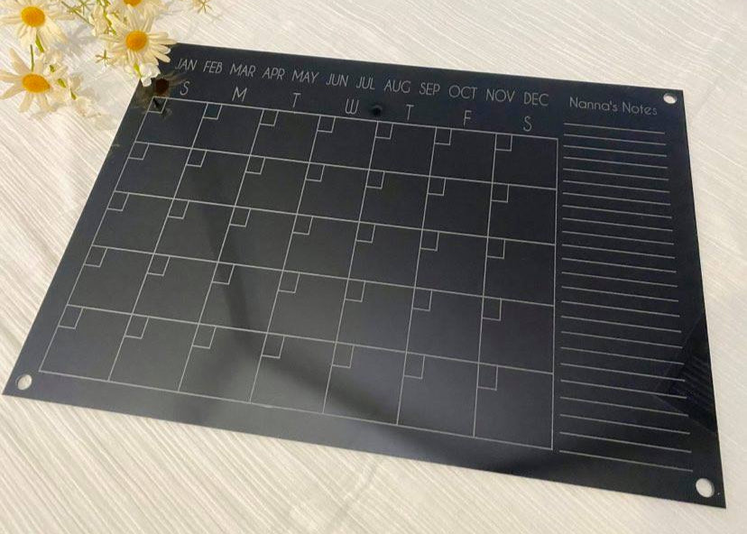 Acrylic planners