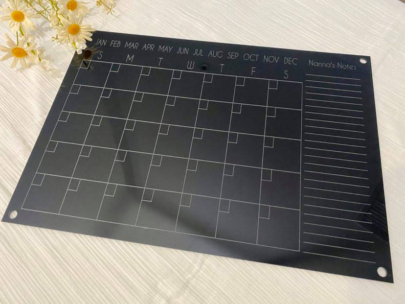 Acrylic planners