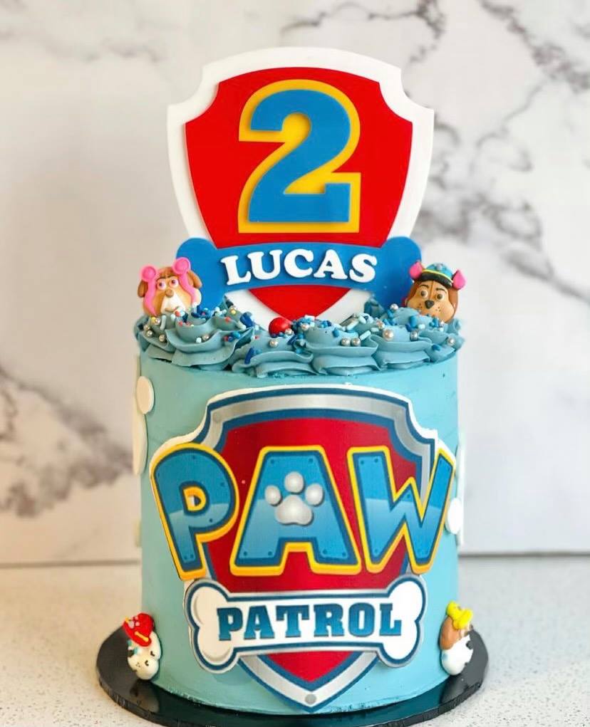 3d paw patrol cake topper