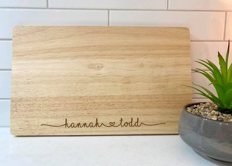  personalised wedding chopping boards australia