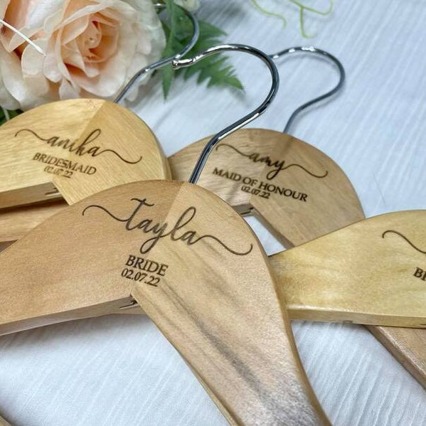 personalised wedding hanger