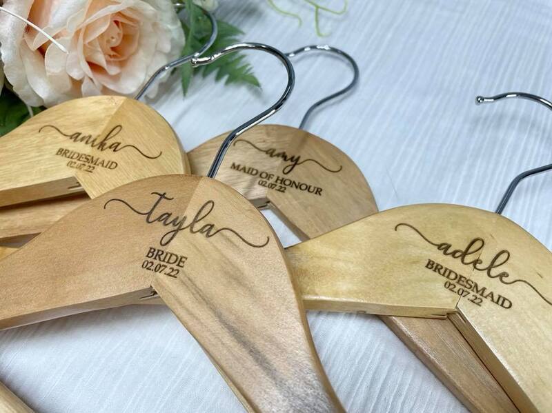 personalised wedding hanger