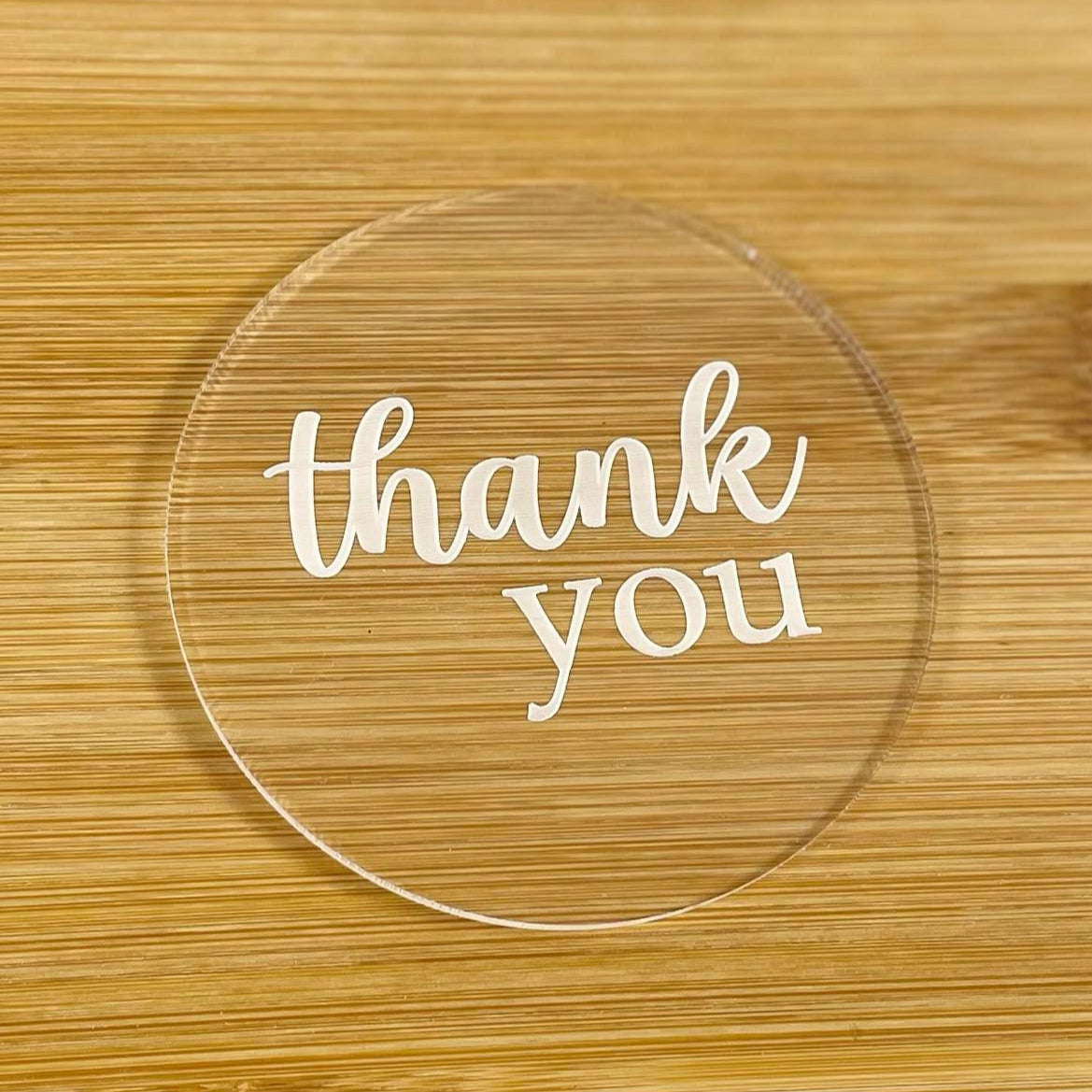 thank you embosser cookie stamp