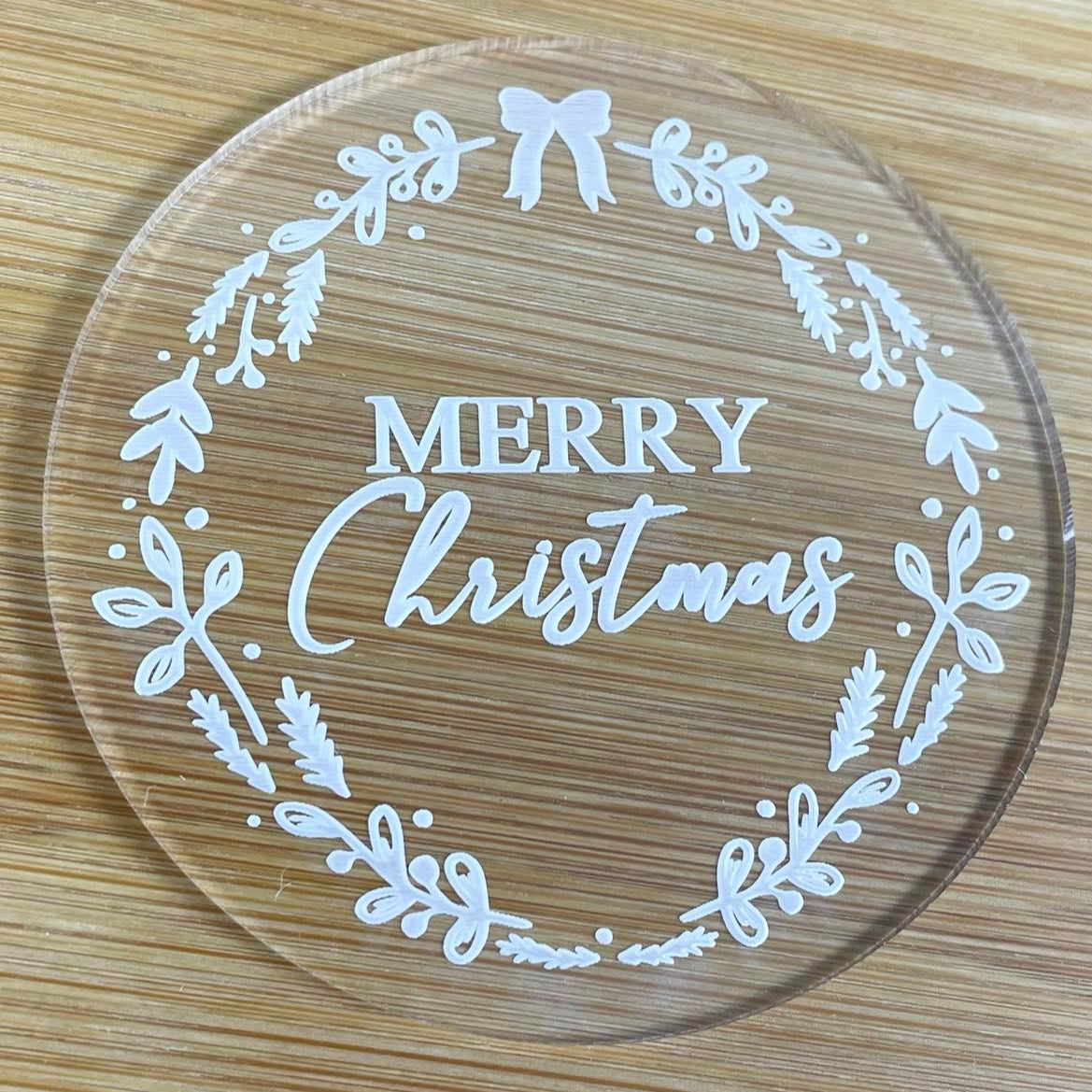 merry christmas embosser cookie stamp melbourne