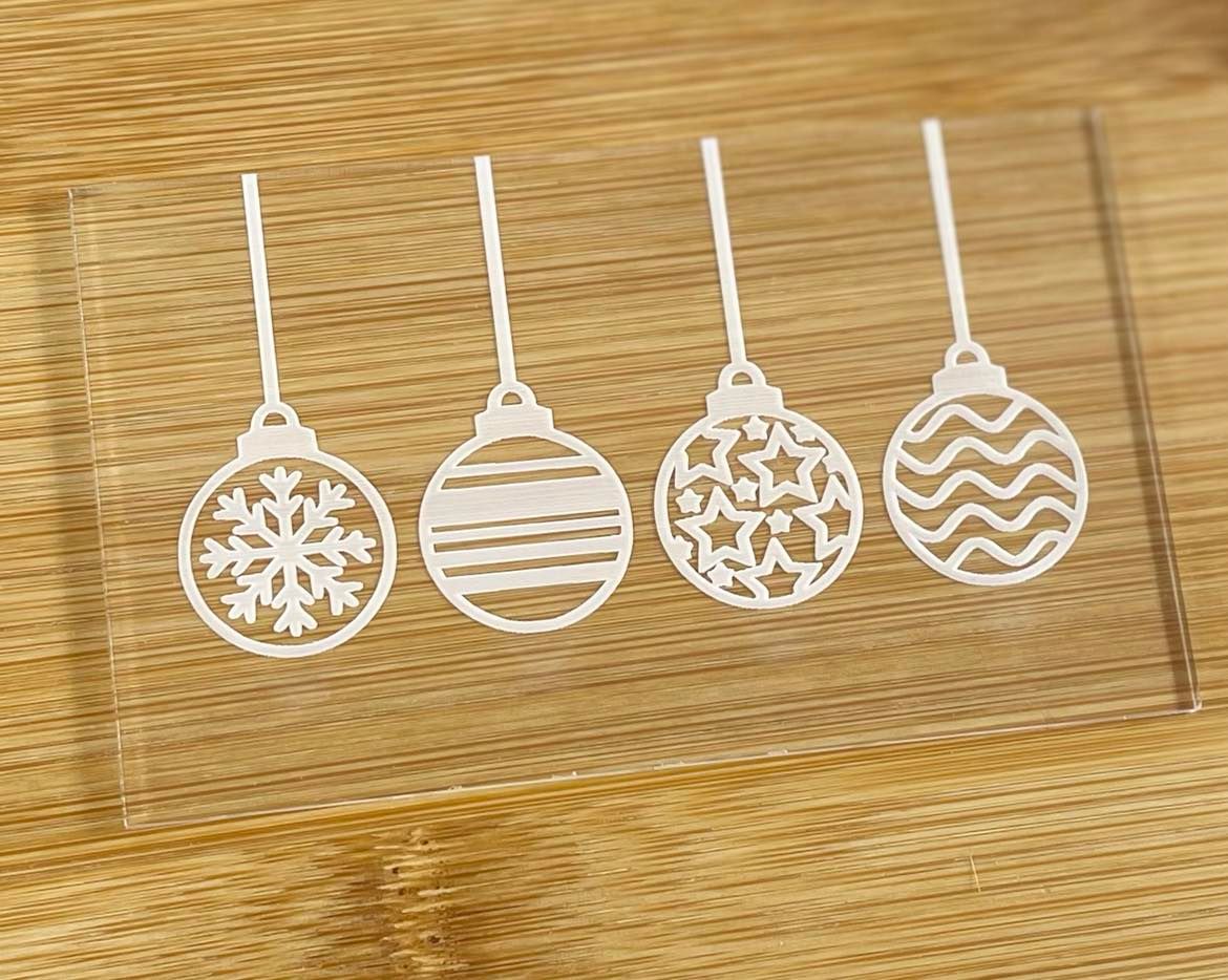 bauble embosser cookie stamp