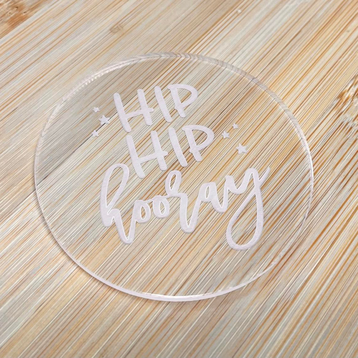 hip hip hooray embosser cookie stamp