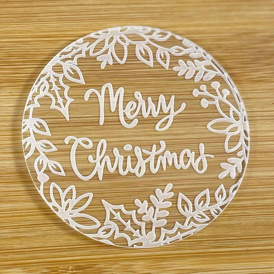 merry christmas embosser cookie stamp clyde north