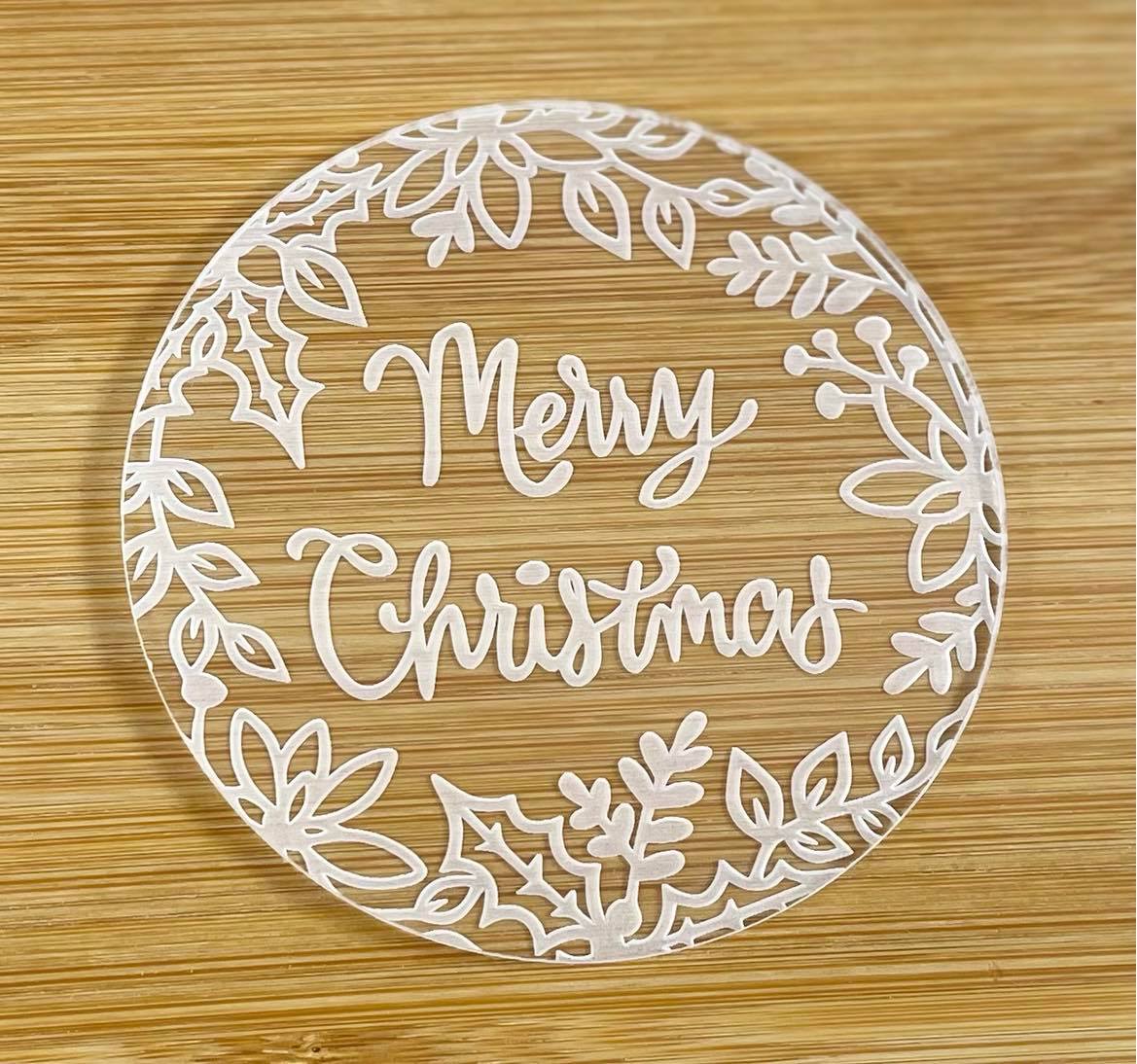 merry christmas embosser cookie stamp clyde north