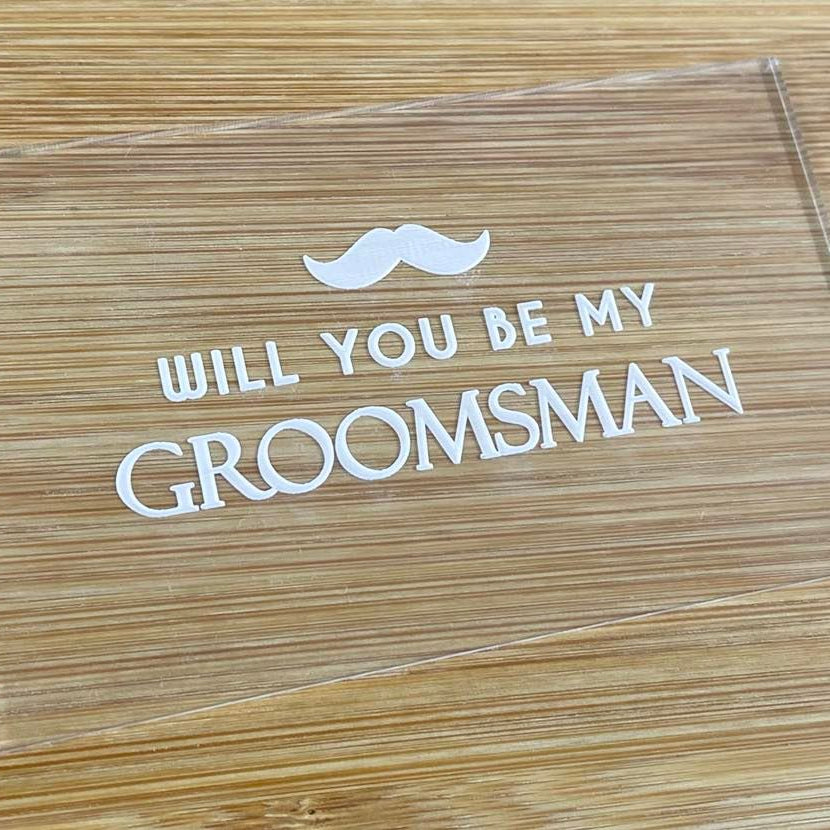groomsman embosser cookie stamp