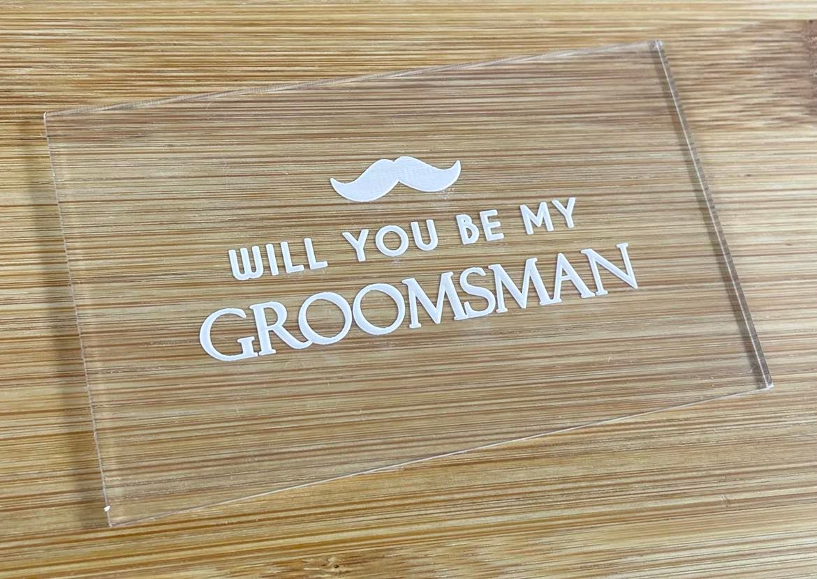 groomsman embosser cookie stamp
