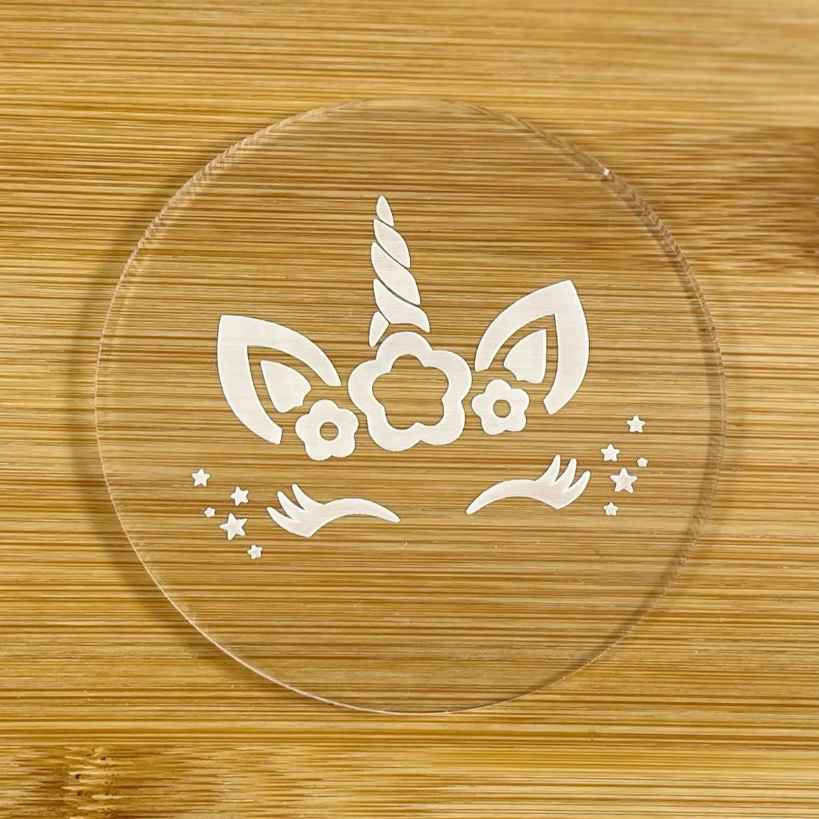unicorn embosser cookie stamp