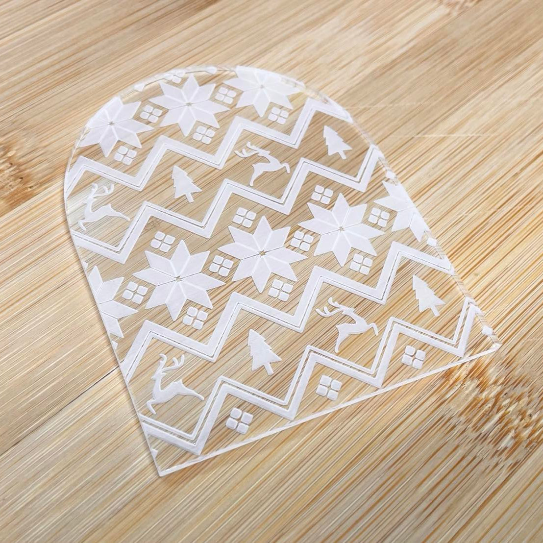 christmas embosser cookie stamp