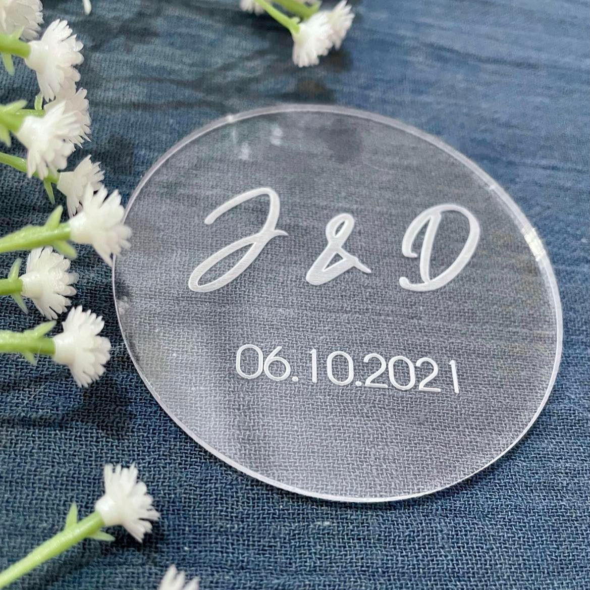 wedding embosser cookie stamp