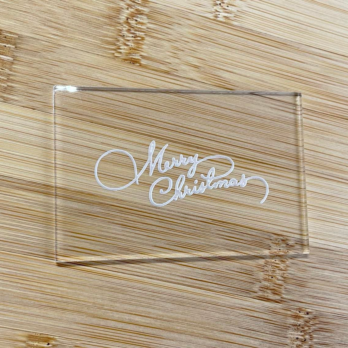 merry christmas embosser cookie stamp