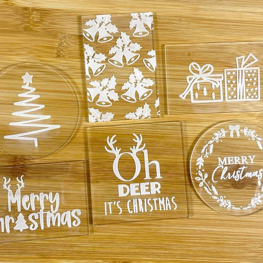 christmas embosser cookie stamp