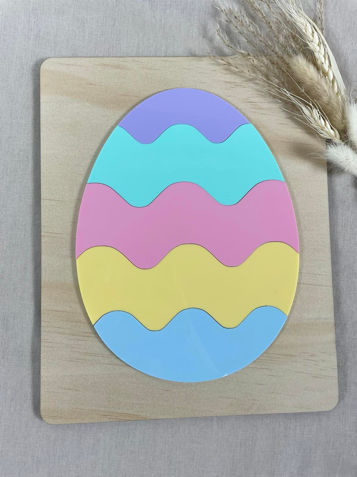 Easter egg puzzle toy top