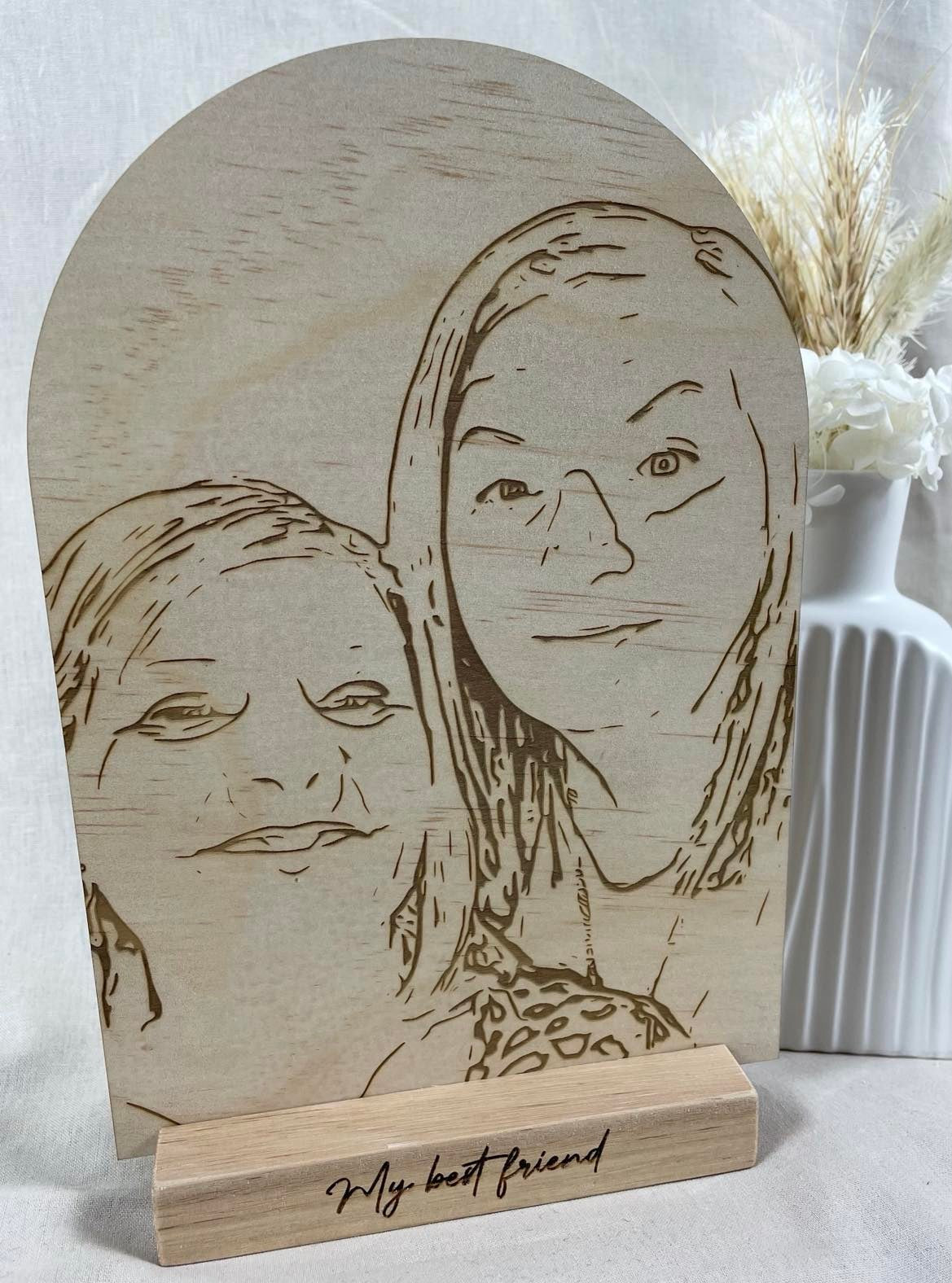 engraved photo