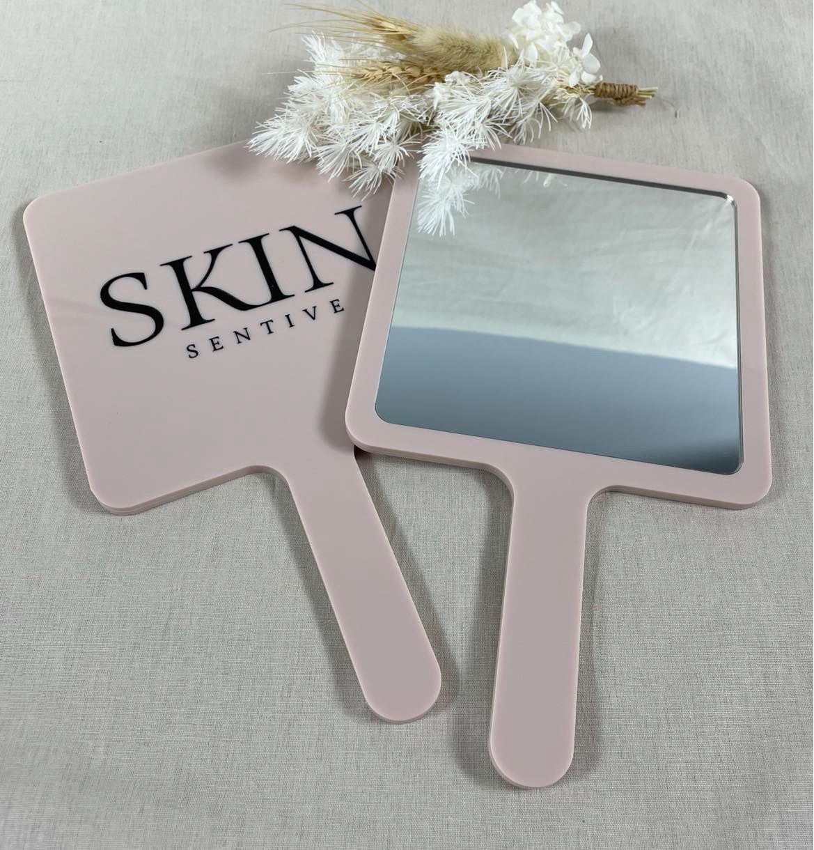 Square handheld mirror