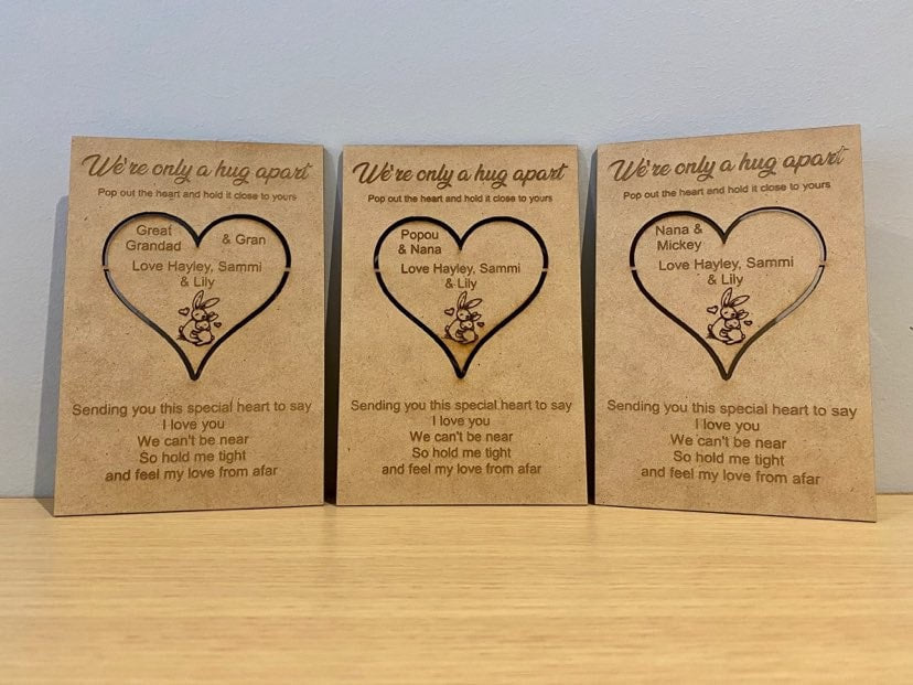 Pocket hug cards