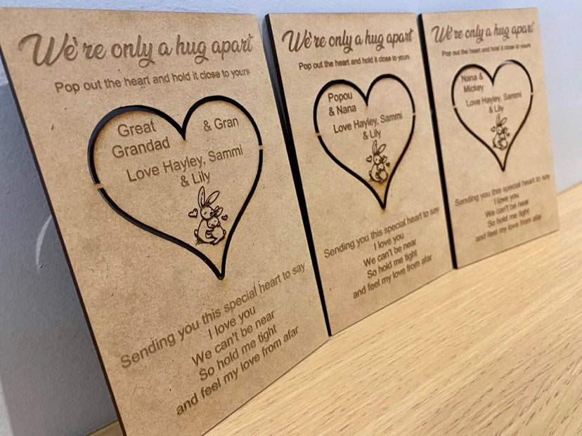 Pocket hug cards