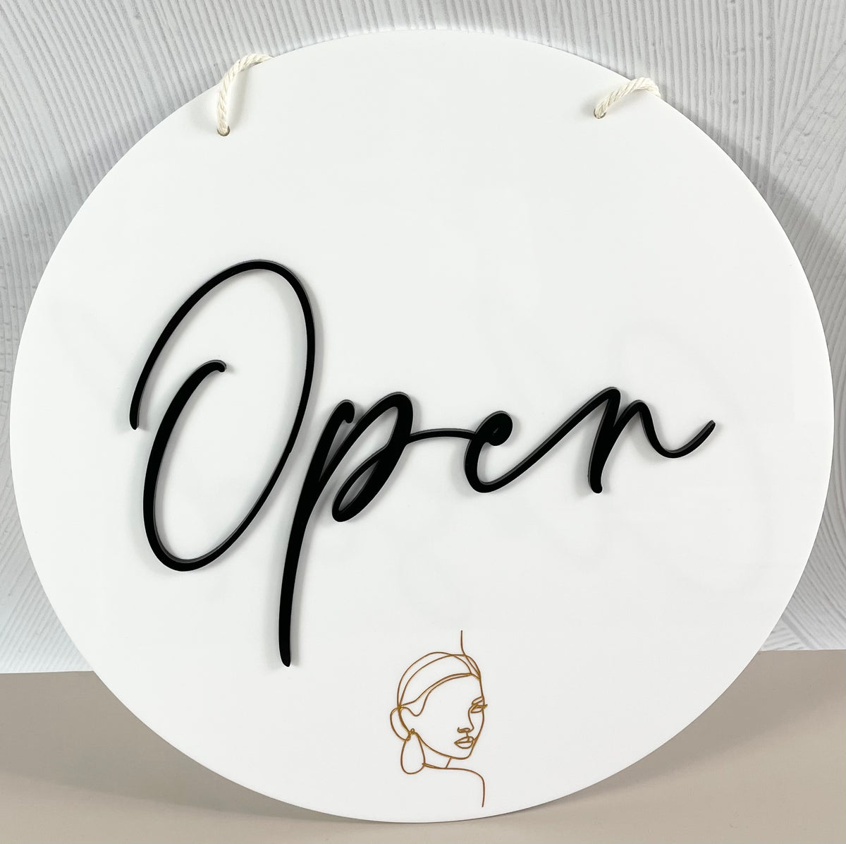 open sign