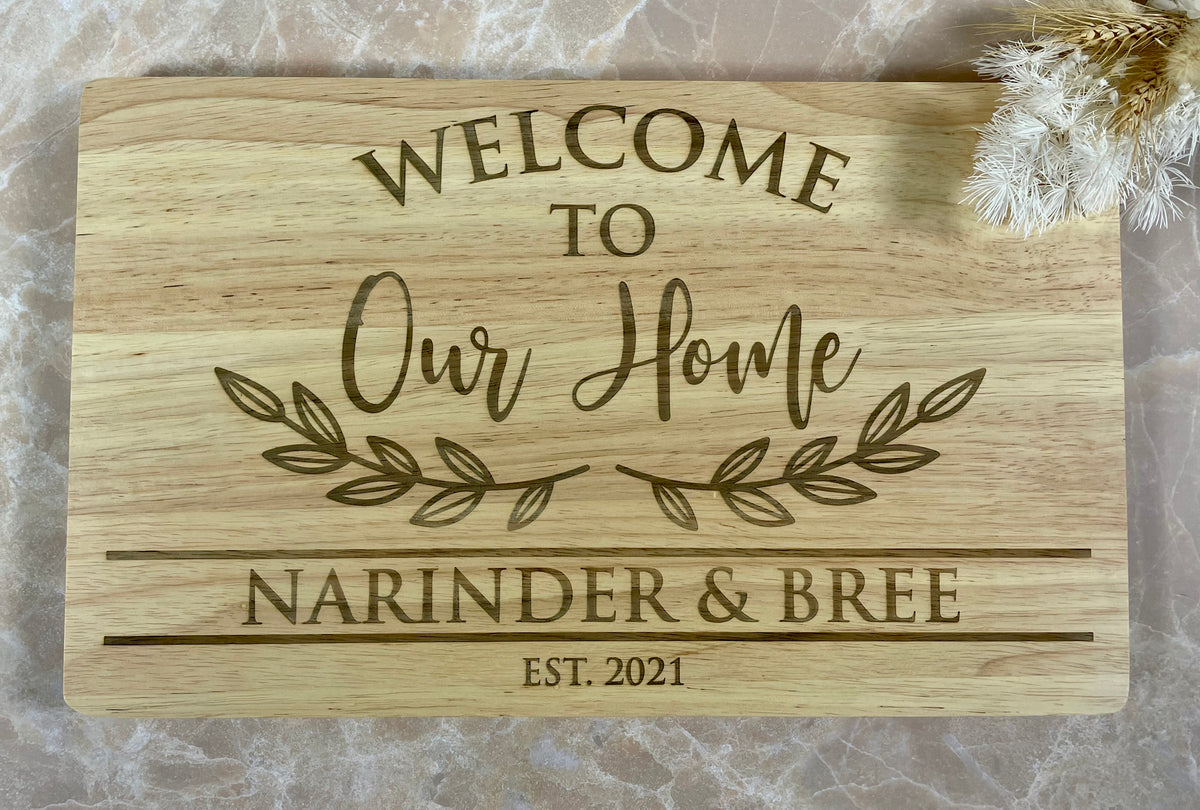 personalised chopping board clyde north
