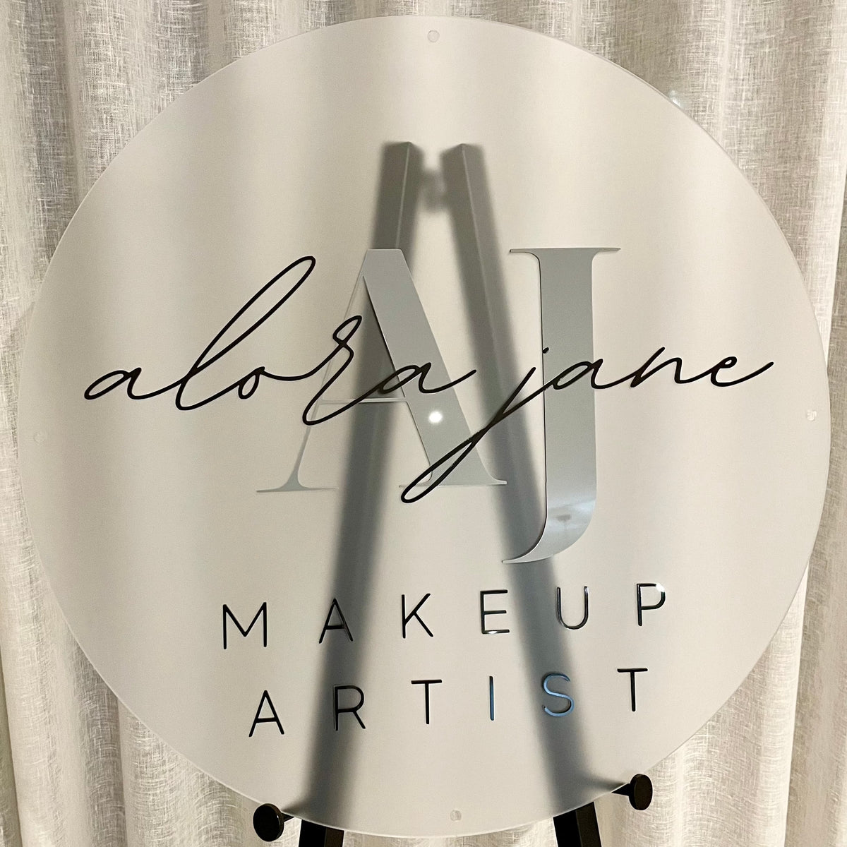 makeup business sign