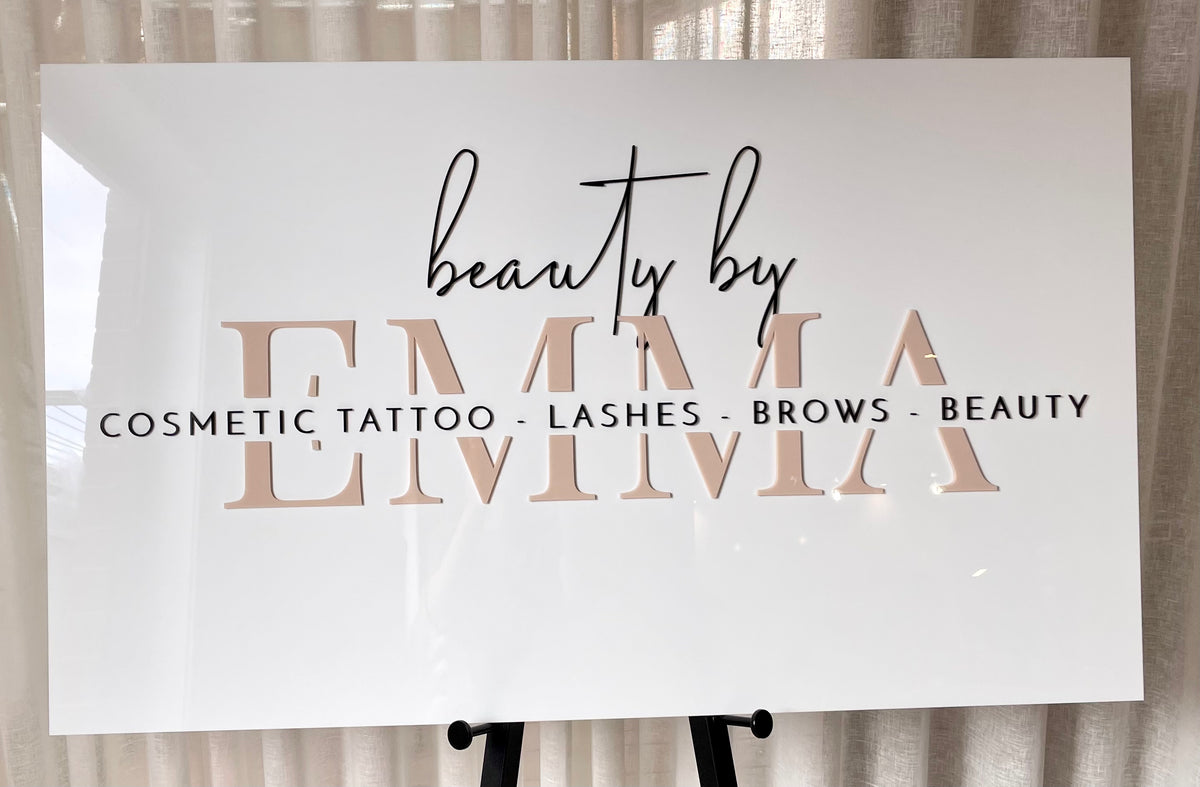 Rectangle business signs | Business signs Melbourne - Laser Edge ...