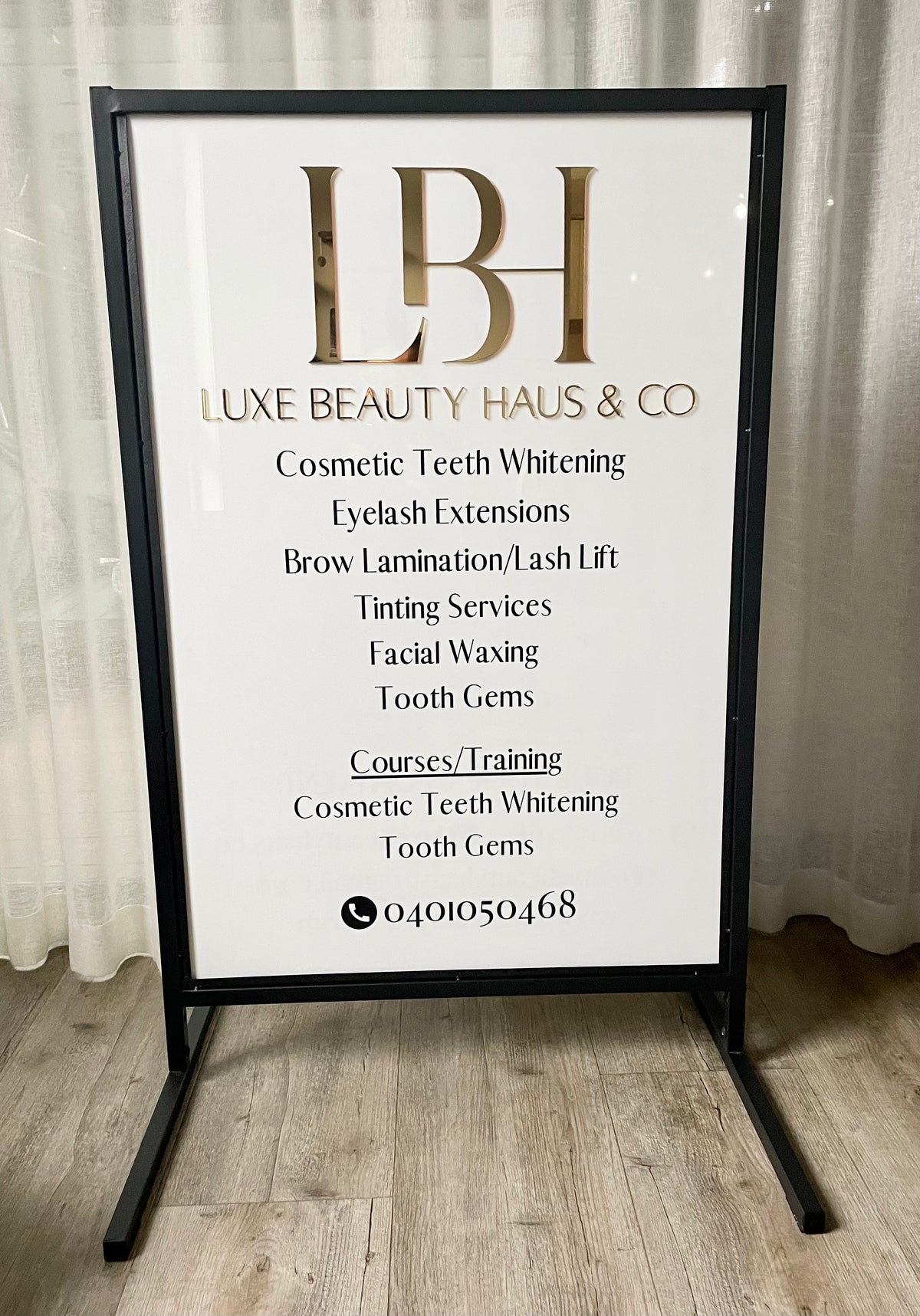 t frame advertising stand