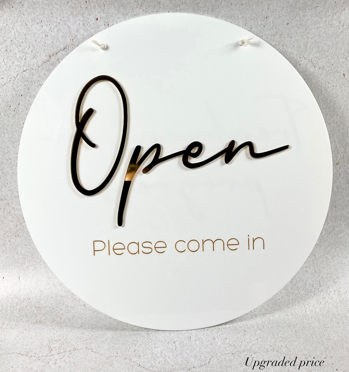 custom open sign