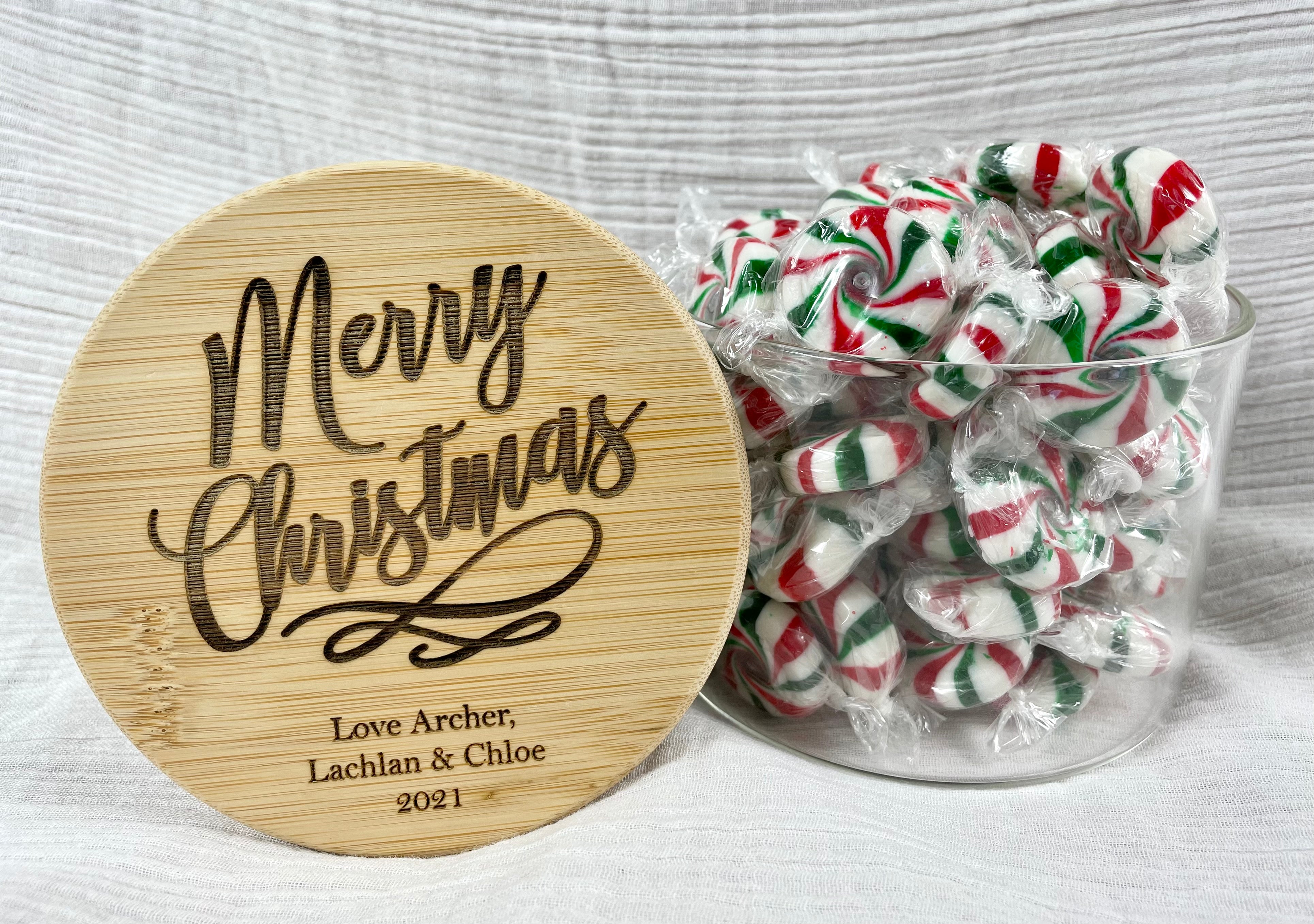 personalised christmas jar