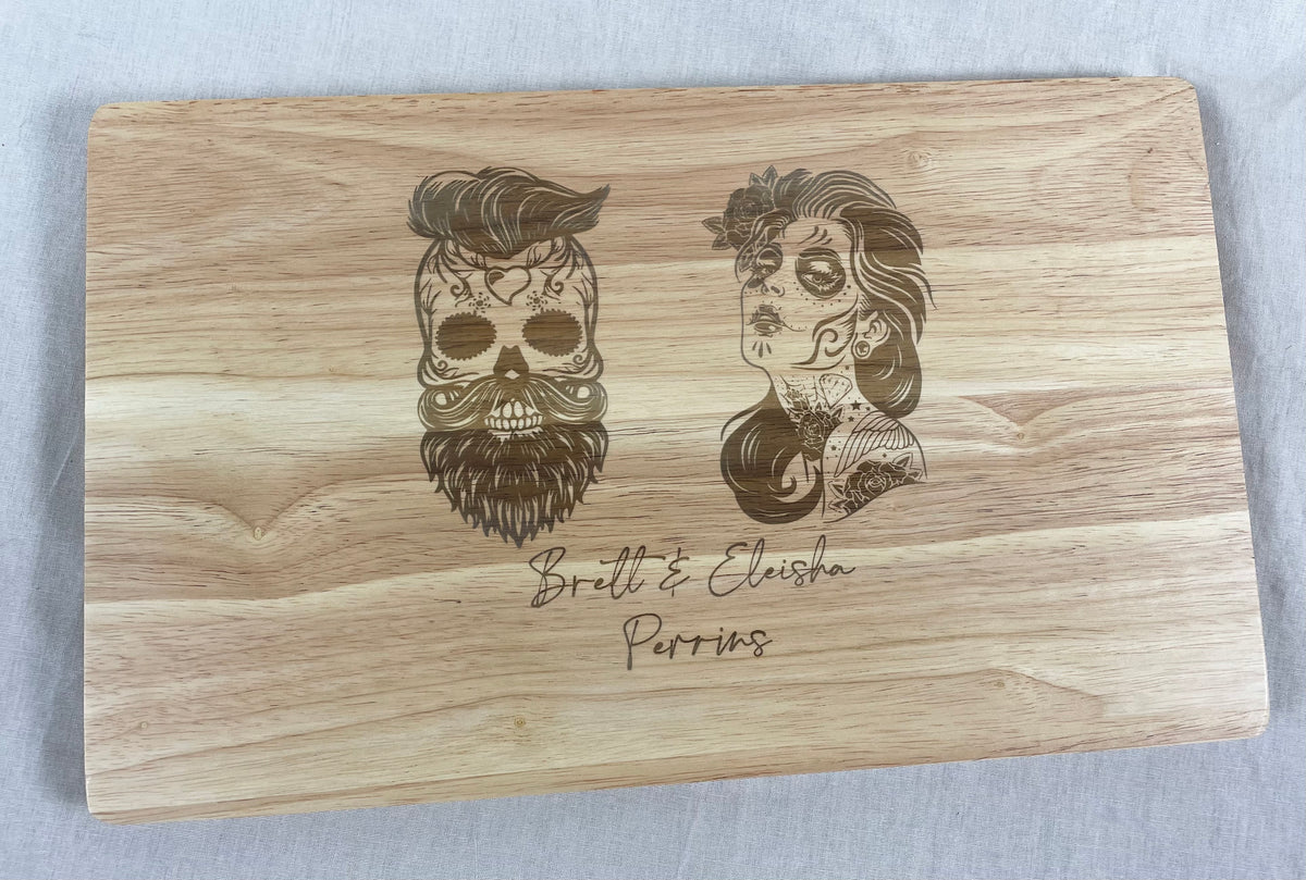 personalised design chopping board