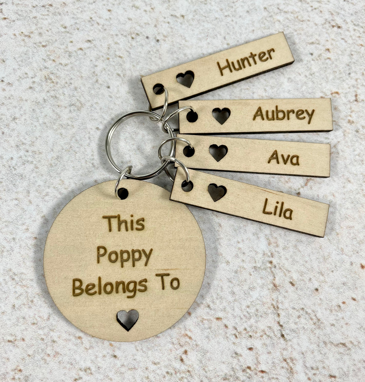 poppy belongs to keyring