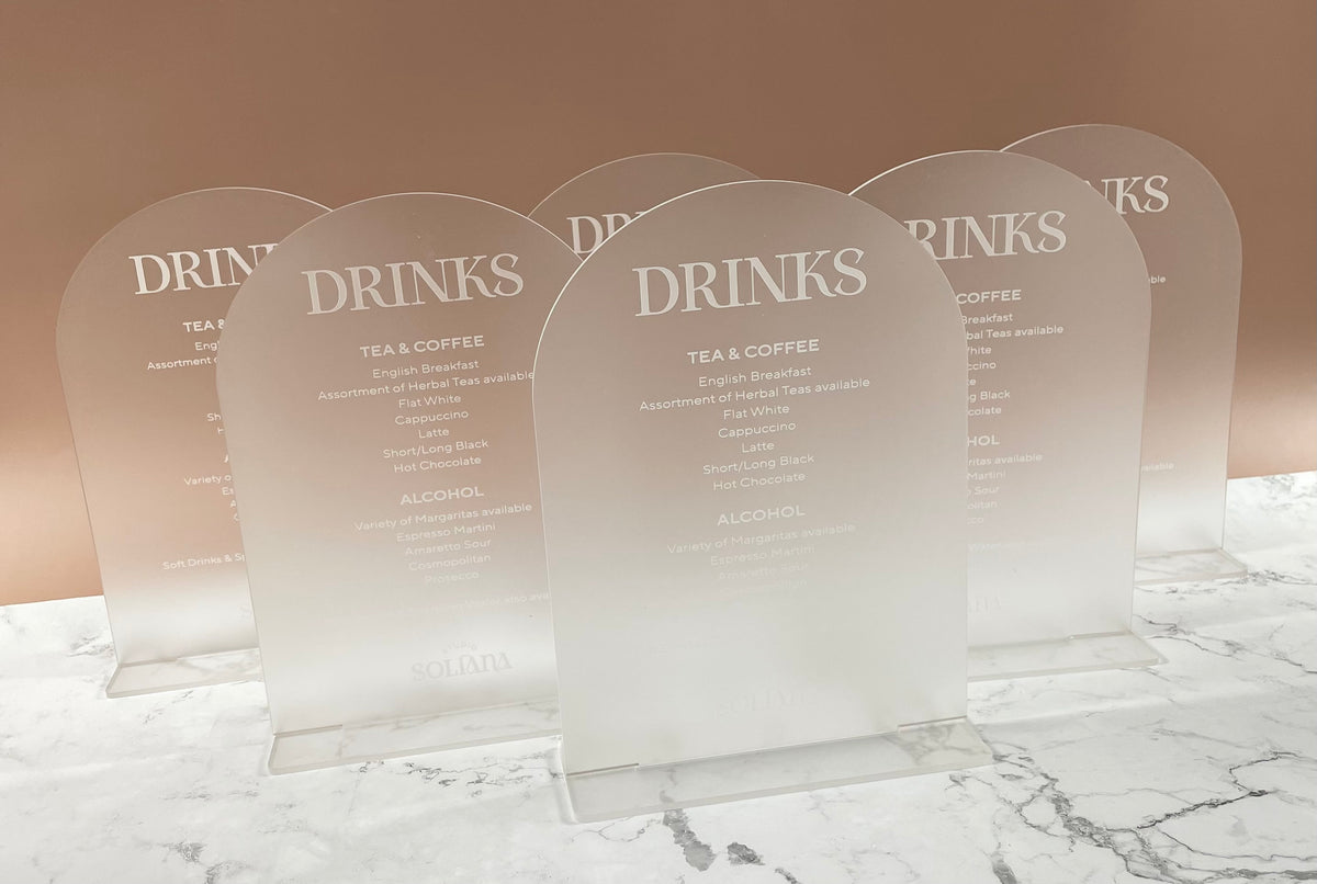 frosted drink menu 