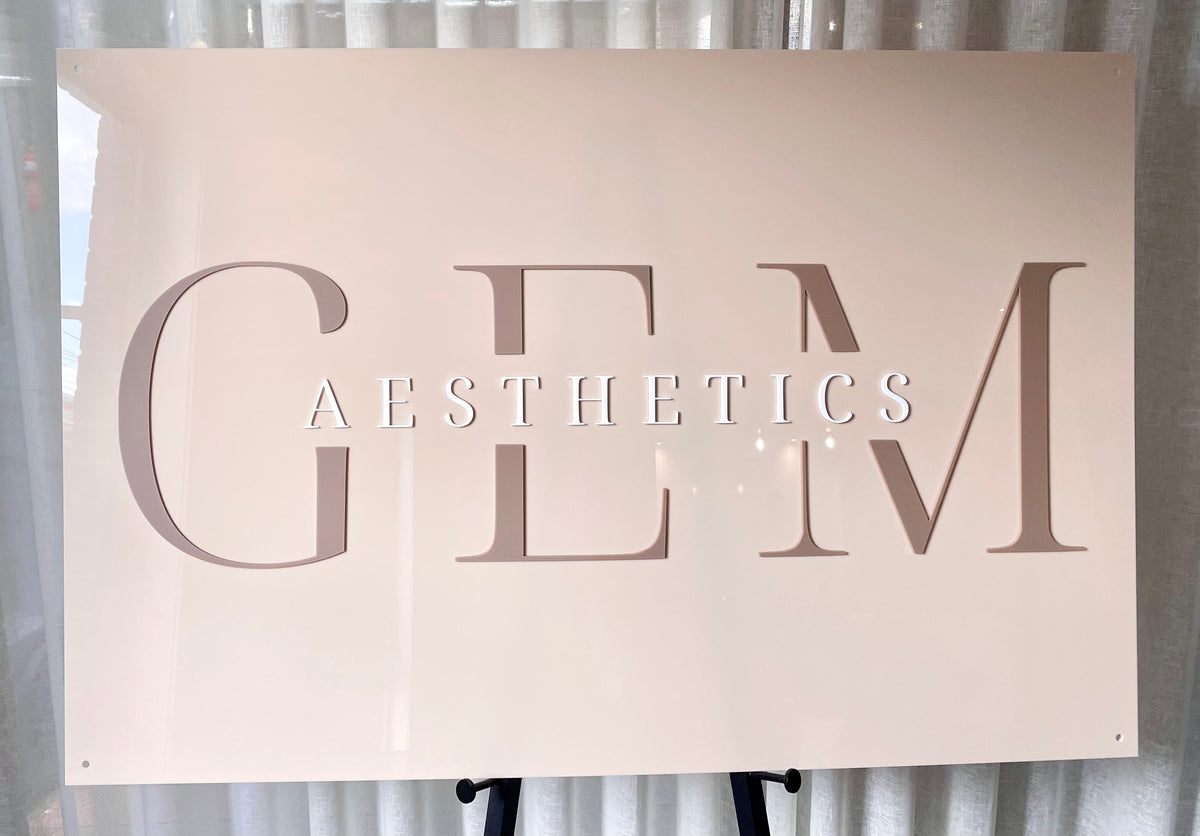 Rectangle business signs | Business signs Melbourne - Laser Edge ...